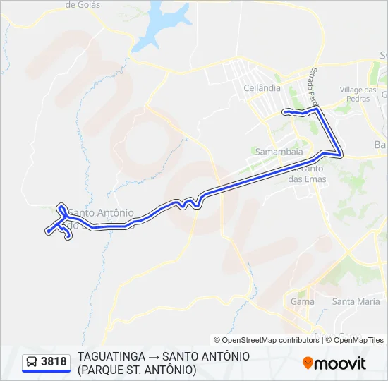 3818 Bus Line Map