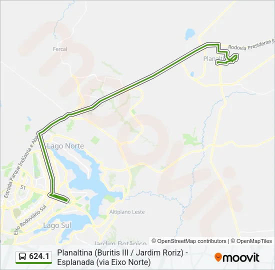 624.1 Bus Line Map