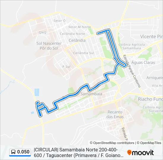0.050 Bus Line Map