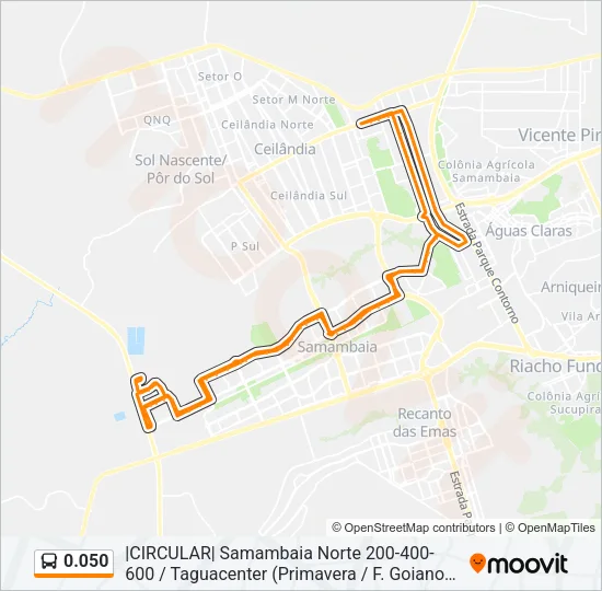 0.050 Bus Line Map