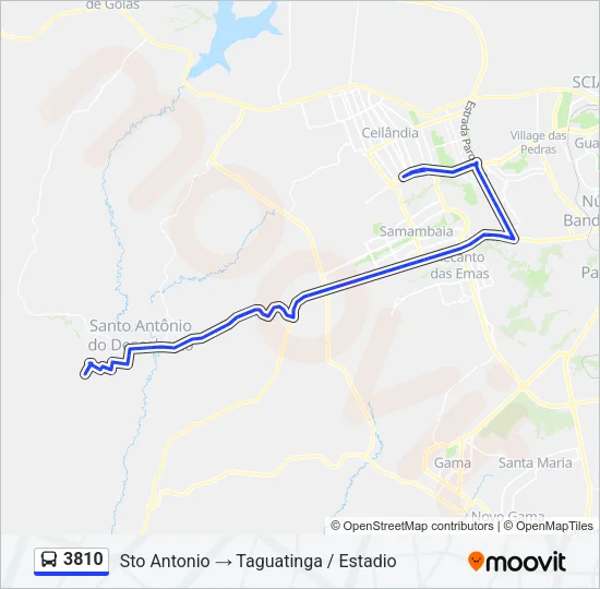 3810 Bus Line Map