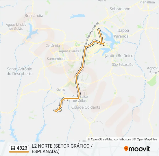 4323 Bus Line Map
