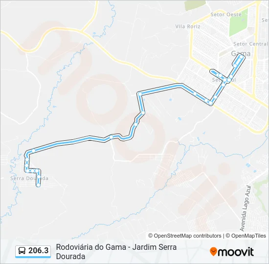 206.3 Bus Line Map