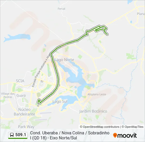 509.1 Bus Line Map