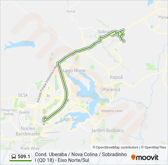 509.1 Bus Line Map