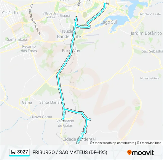 8027 Bus Line Map
