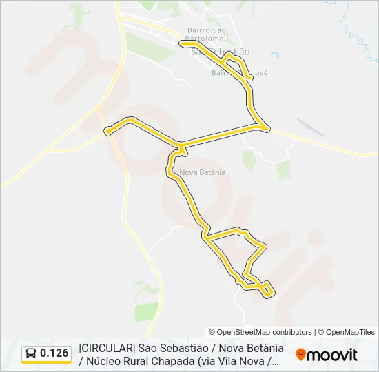 0.126 Bus Line Map