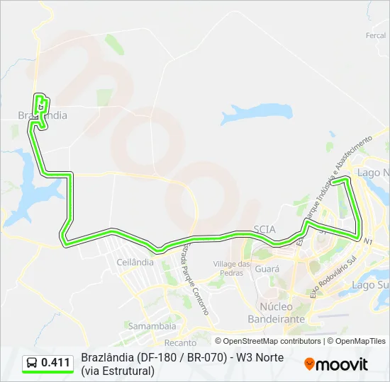 0.411 Bus Line Map