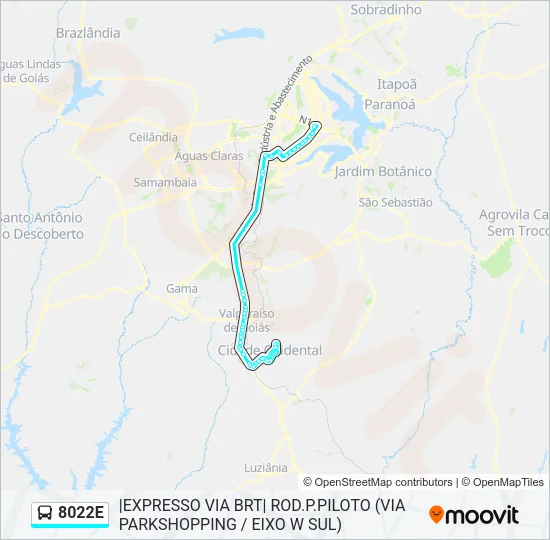 8022E Bus Line Map