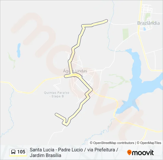105 Bus Line Map