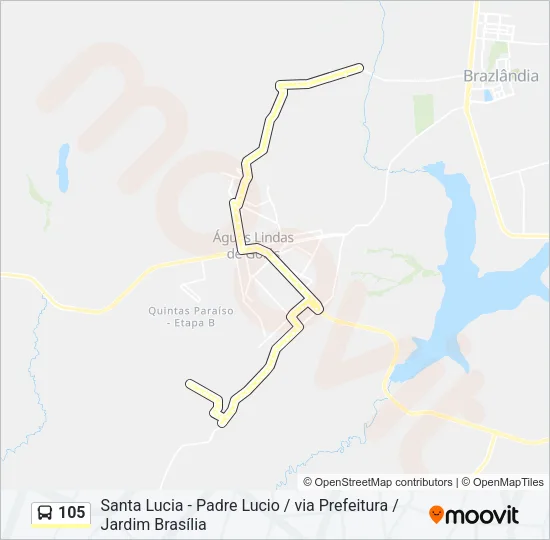 105 Bus Line Map