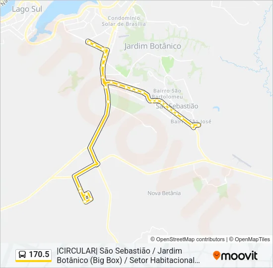 170.5 Bus Line Map