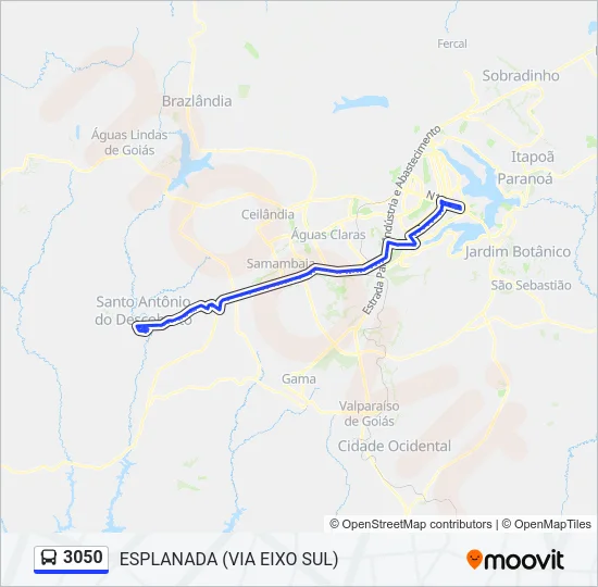 3050 Bus Line Map