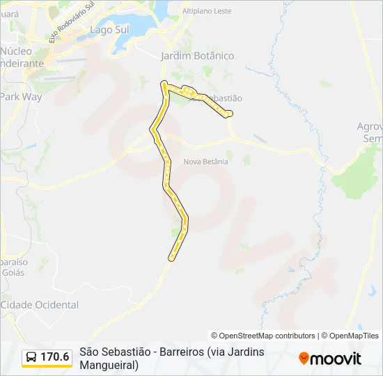 170.6 Bus Line Map