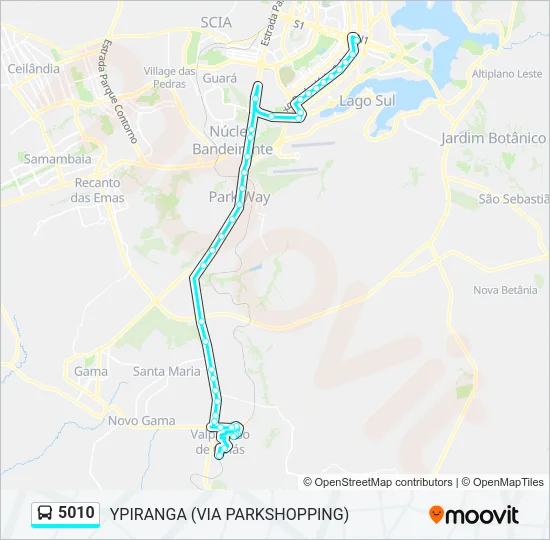 5010 Bus Line Map