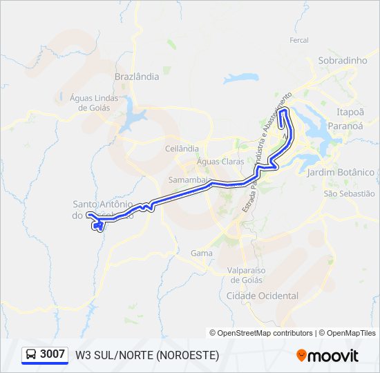 3007 bus Line Map