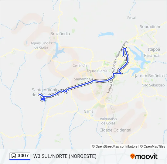 3007 Bus Line Map