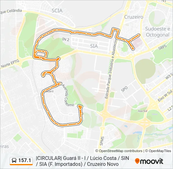 157.1 Bus Line Map