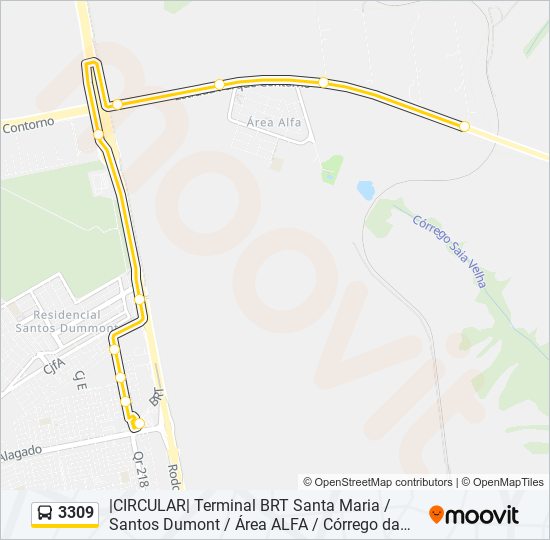 3309 bus Line Map