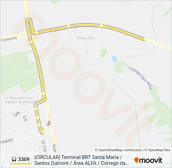 3309 Bus Line Map