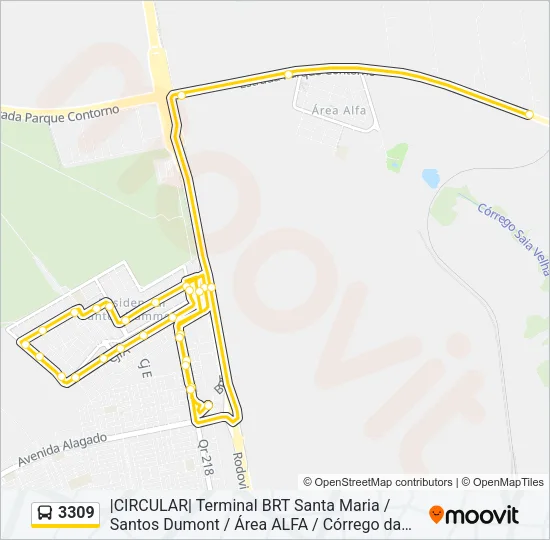 3309 Bus Line Map