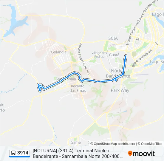 3914 Bus Line Map