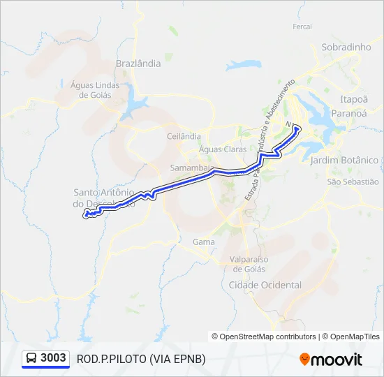 3003 Bus Line Map