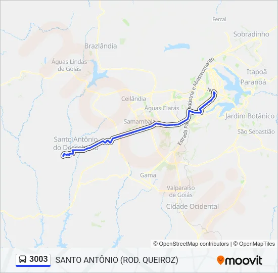 3003 Bus Line Map