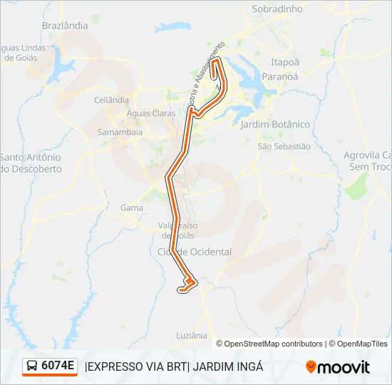 6074E Bus Line Map