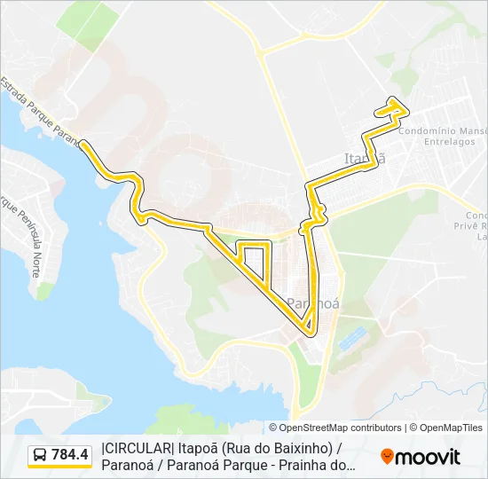 784.4 Bus Line Map