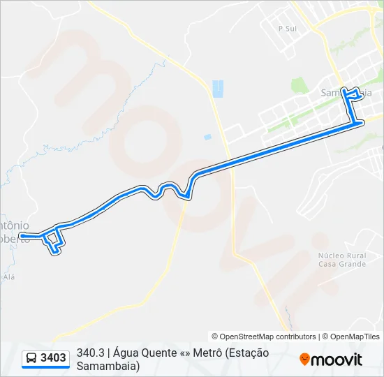 3403 Bus Line Map