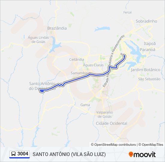 3004 bus Line Map