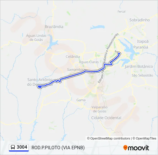 3004 Bus Line Map