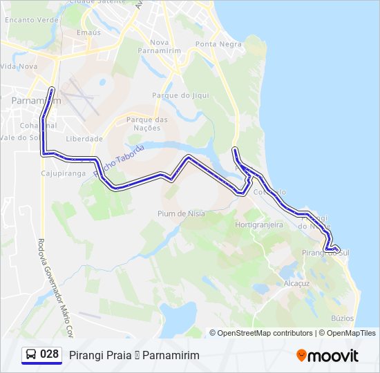 028 bus Line Map