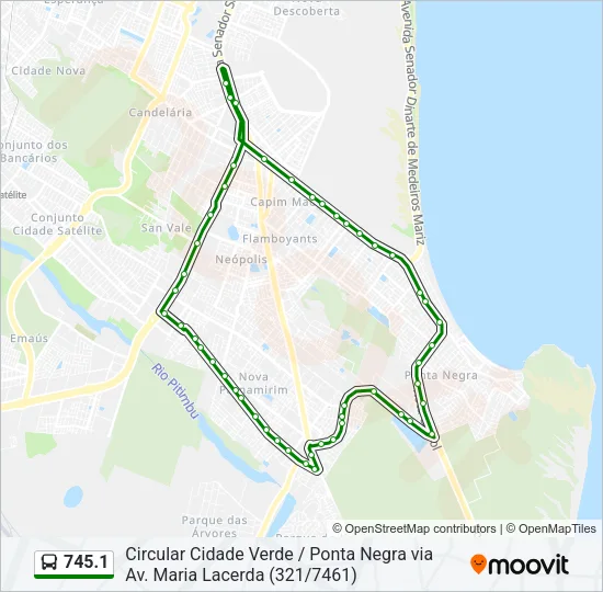 745.1 Bus Line Map