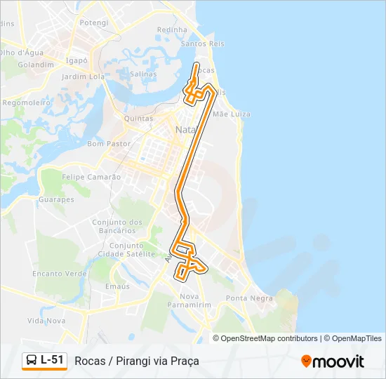 L-51 Bus Line Map
