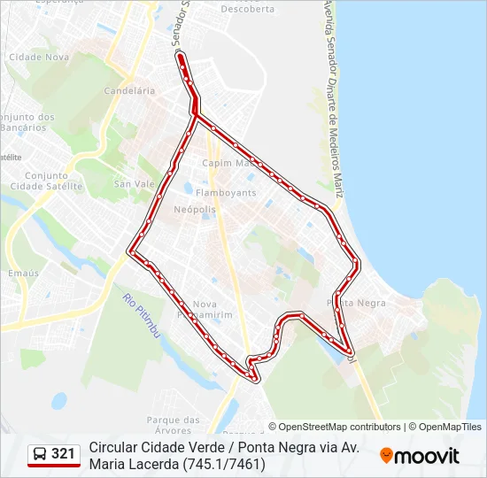 321 Bus Line Map