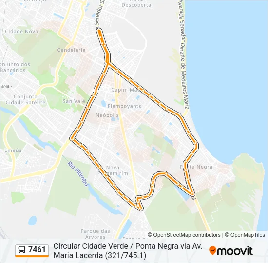 7461 Bus Line Map