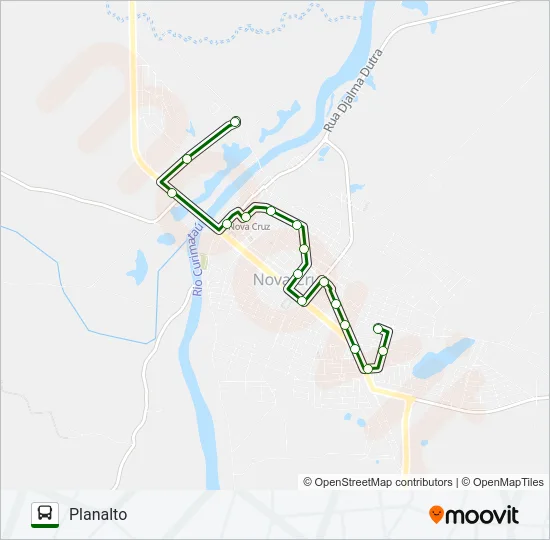INTERBAIRROS NOVA CRUZ Bus Line Map