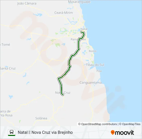 150-128 Bus Line Map