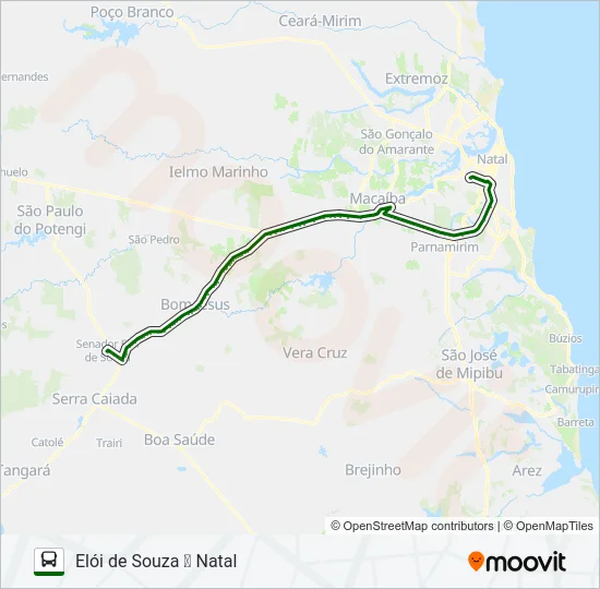 150-222 Bus Line Map