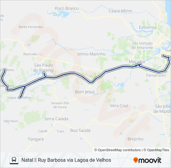 100-141 Bus Line Map