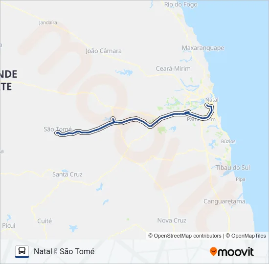 100-142 Bus Line Map