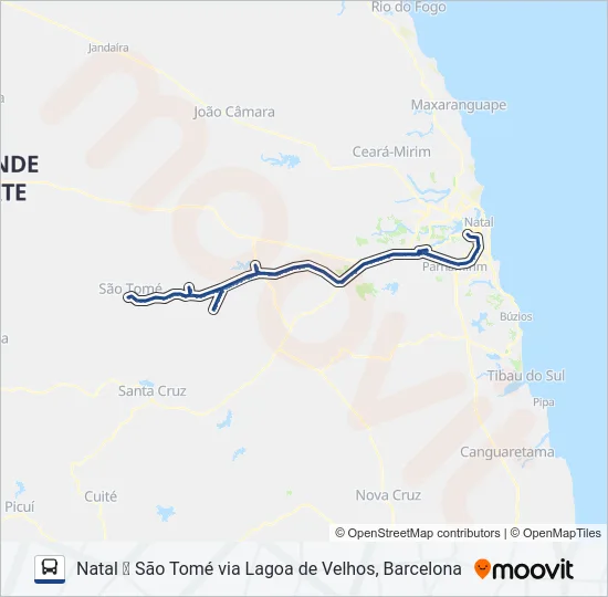 100-142 Bus Line Map