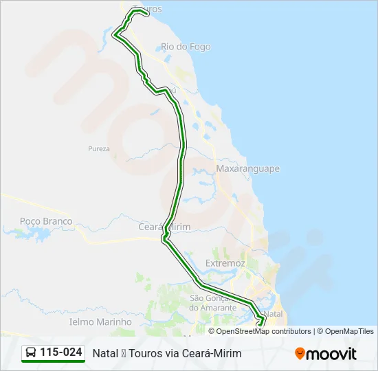 115-024 Bus Line Map