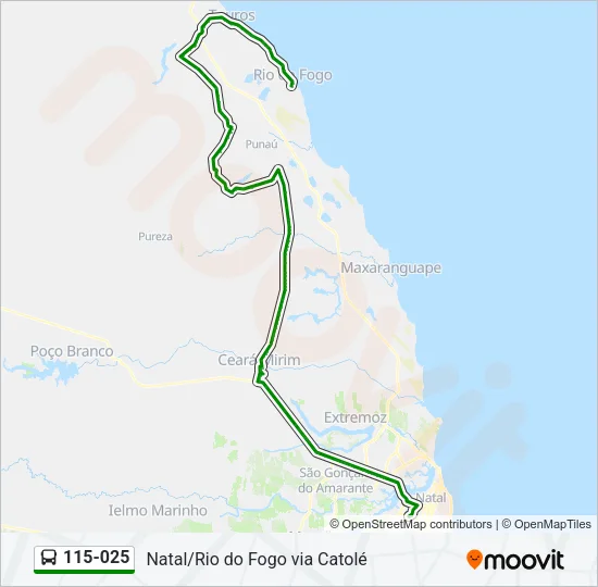 115-025 Bus Line Map