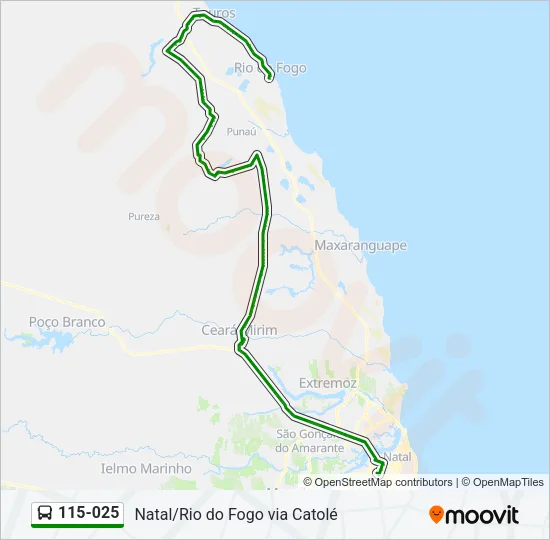 115-025 Bus Line Map