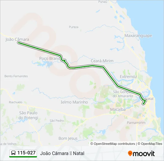 115-027 Bus Line Map