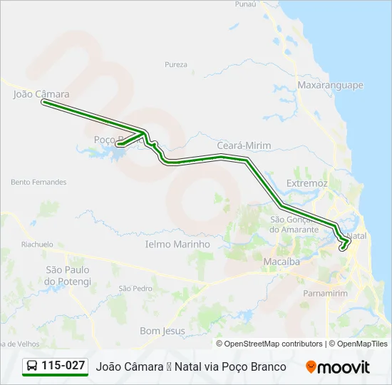 115-027 Bus Line Map