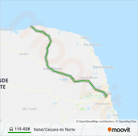 115-028 Bus Line Map